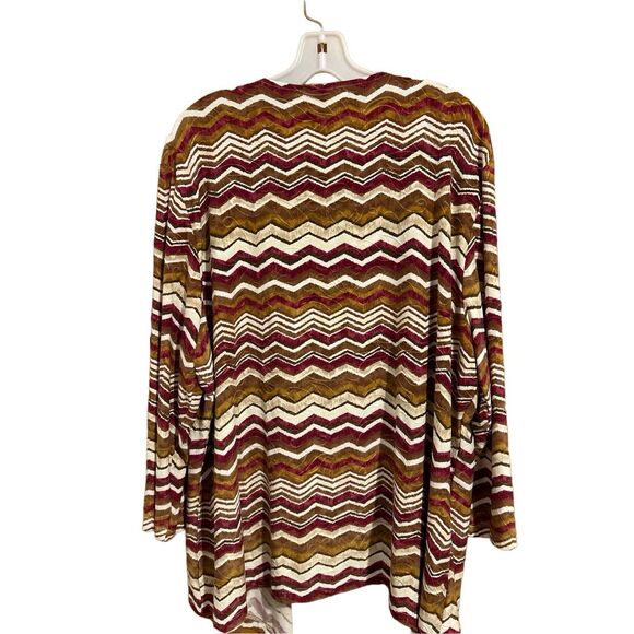 Alfred Dunner Woman Geometric Print Round Neck Tunic 2 Necklaces Size 2x - Picture 3 of 9